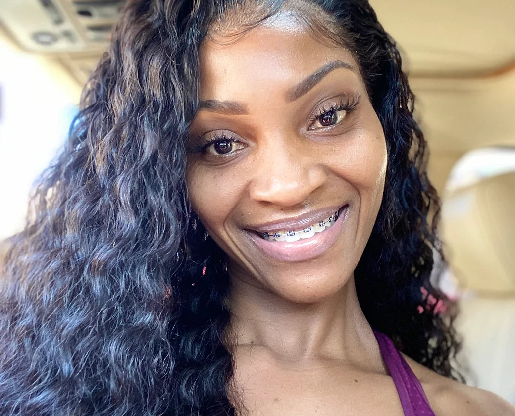 Water Wave 13x6 Frontal Lace Wig 180% Density