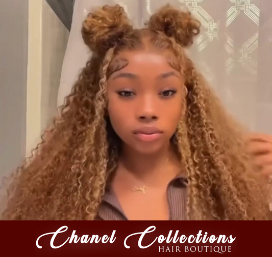 HIGHLIGHT WATER WAVE LACE FRONTAL WIG