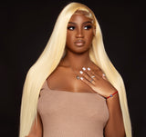 #613 BLONDE - STRAIGHT / BODY WAVE LACE FRONTAL WIG