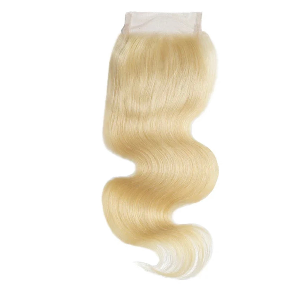 #613 BLONDE 5X5 TRANSPARENT CLOSURES