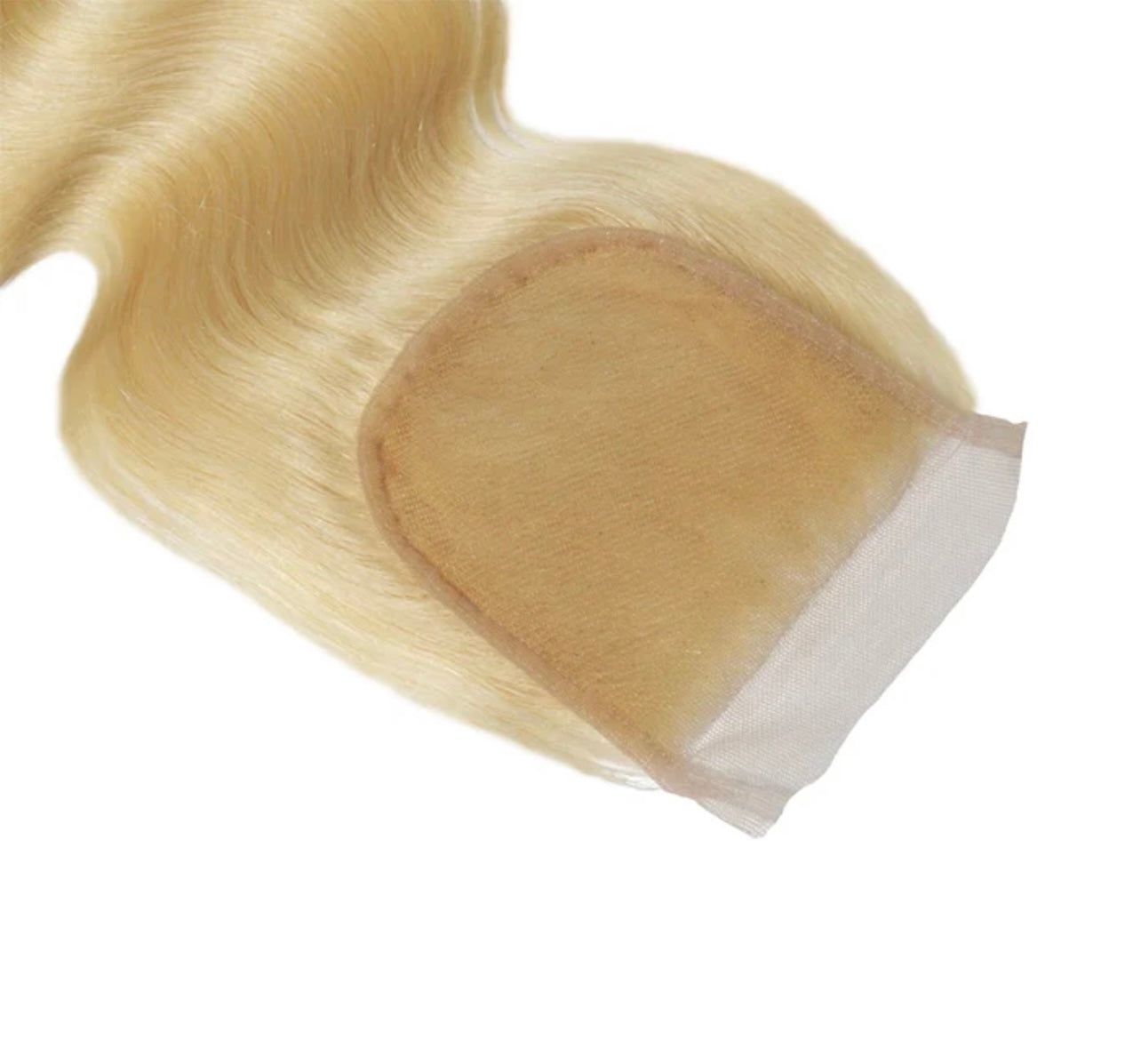 #613 BLONDE 5X5 TRANSPARENT CLOSURES