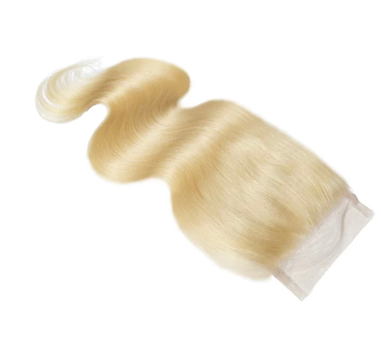 #613 BLONDE 5X5 TRANSPARENT CLOSURES