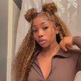 HIGHLIGHT WATER WAVE LACE FRONTAL WIG